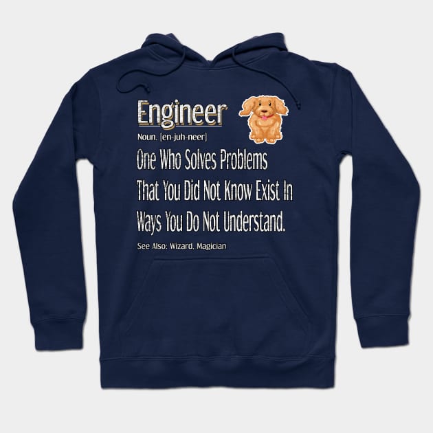 Funny Engineer Definition Awesome engineering Gift For Dog Lovers Hoodie by Inspireshirt